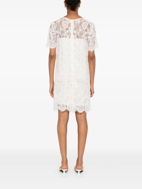 Ermanno Scervino フローラルレース ミニドレス | ホワイト | FARFETCH JP