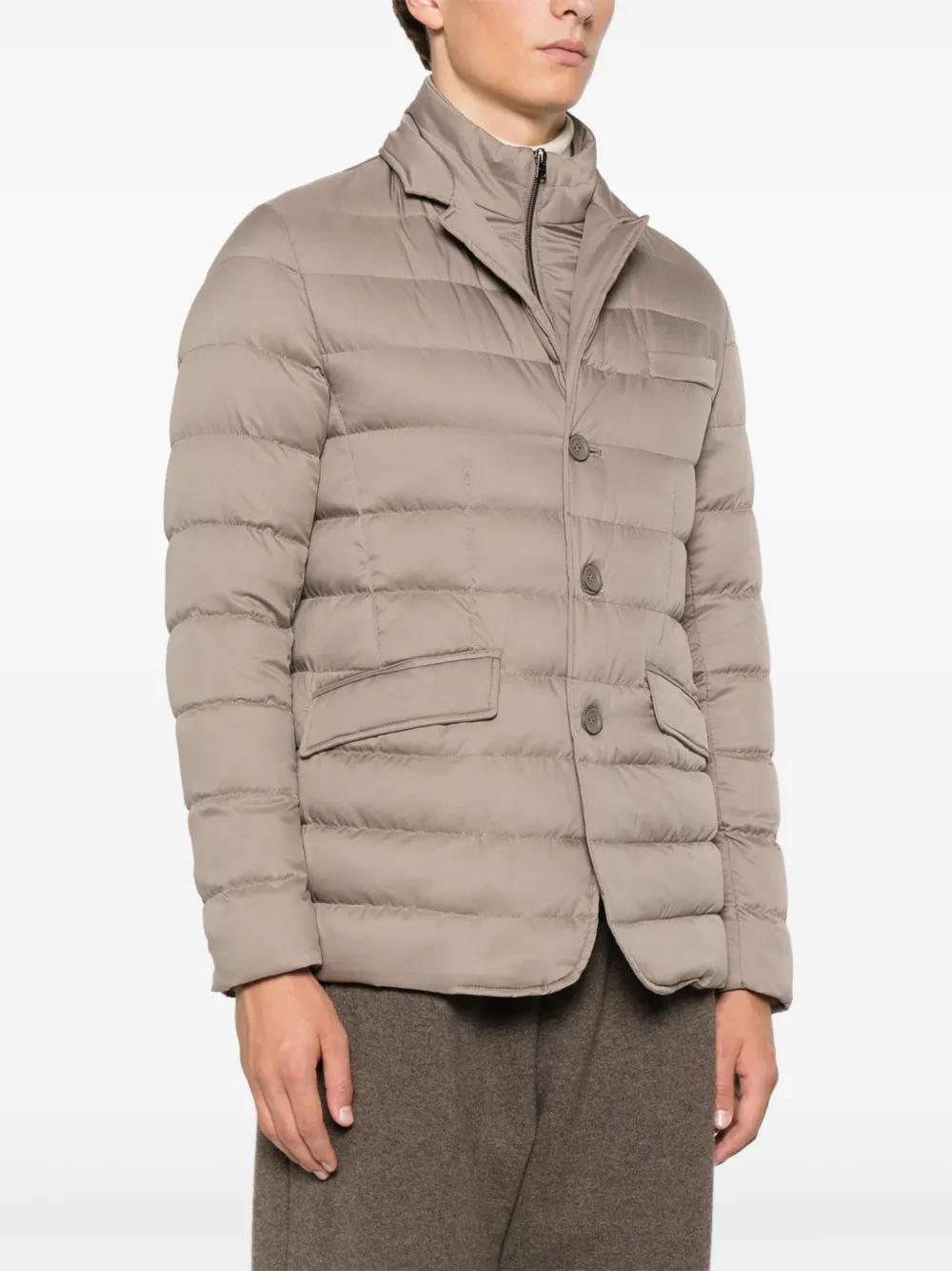 Herno Gewatteerde blazer Bruin