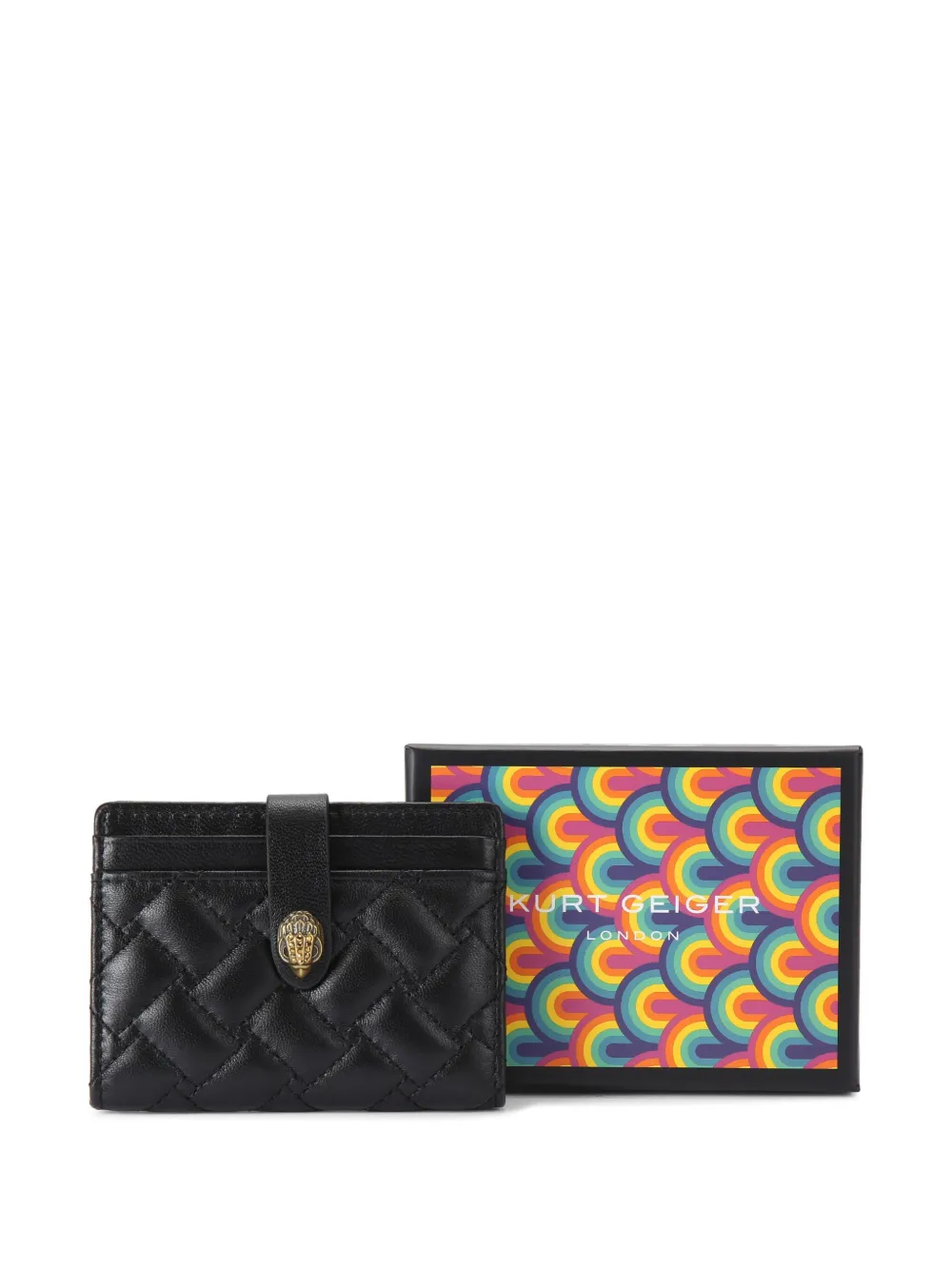 Kurt Geiger London Leren pasjeshouder Zwart