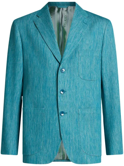 ETRO slub-texture blazer
