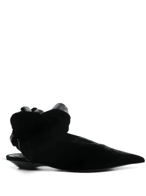 Mugler mules en cuir à design noué