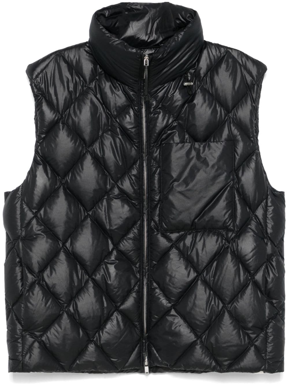 Shop Jil Sander Quilted Gilet In 黑色