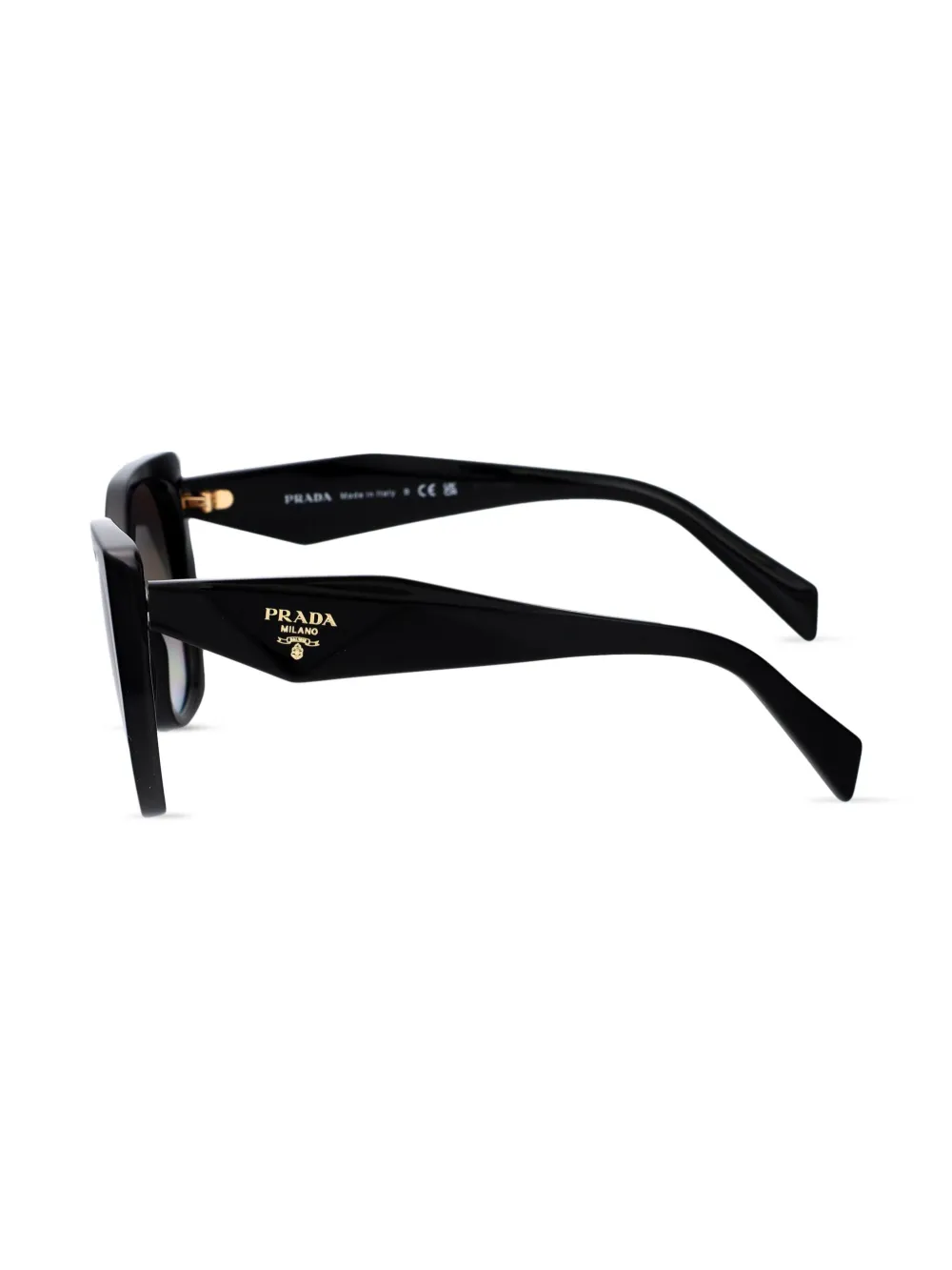 Prada Eyewear Zonnebril met vierkant montuur Zwart