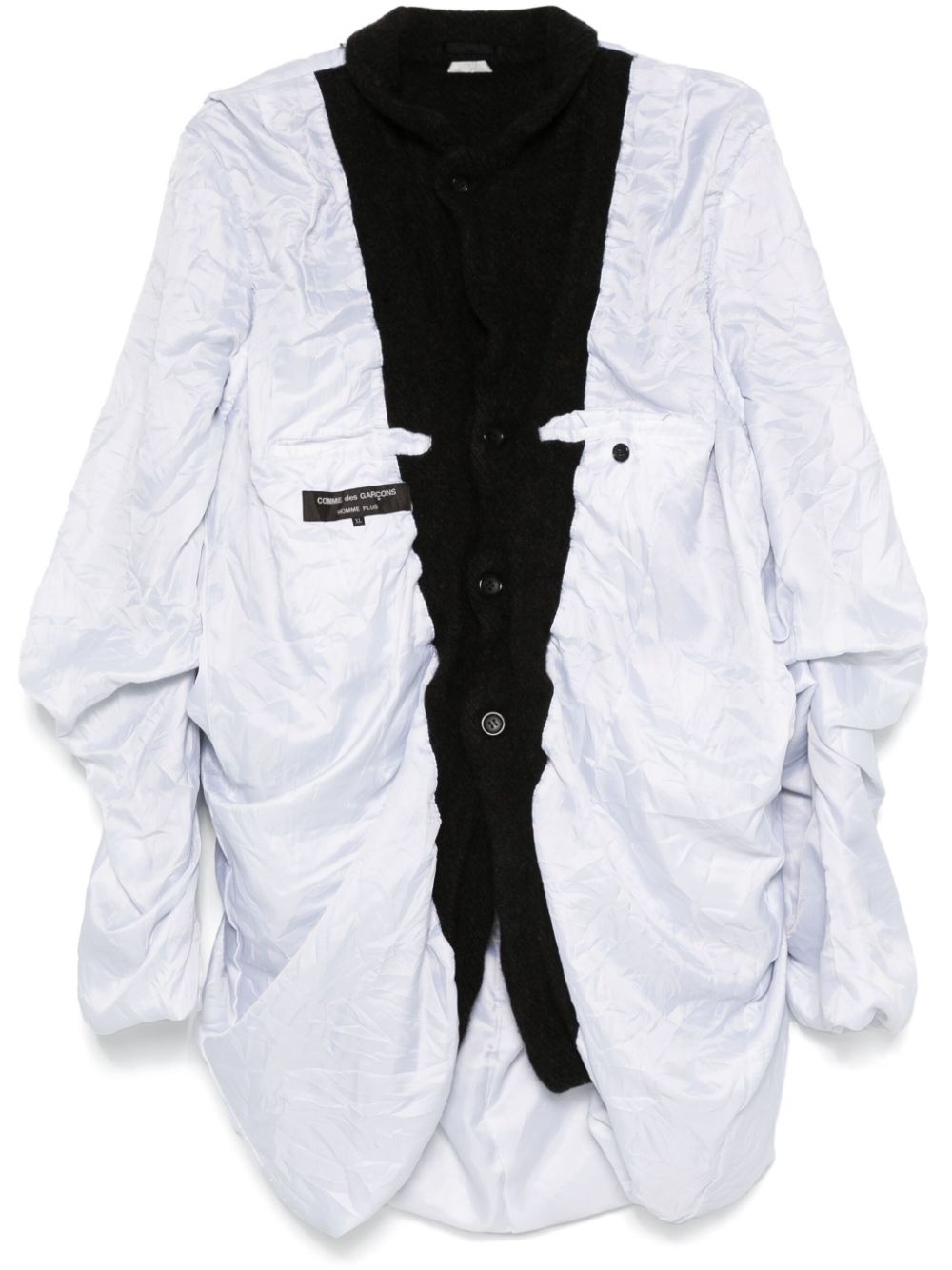 Comme des Garçons Homme Plus panelled coat - White