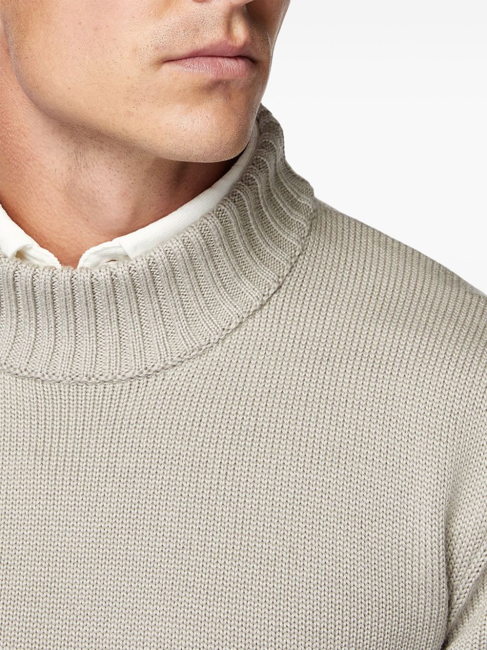 Boggi Milano mock polo neck jumper Men