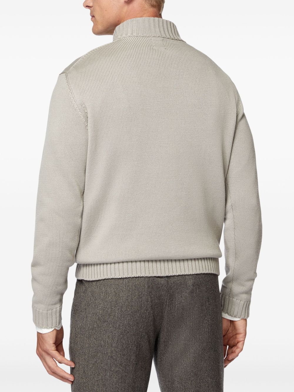 Boggi Milano mock polo neck jumper Men