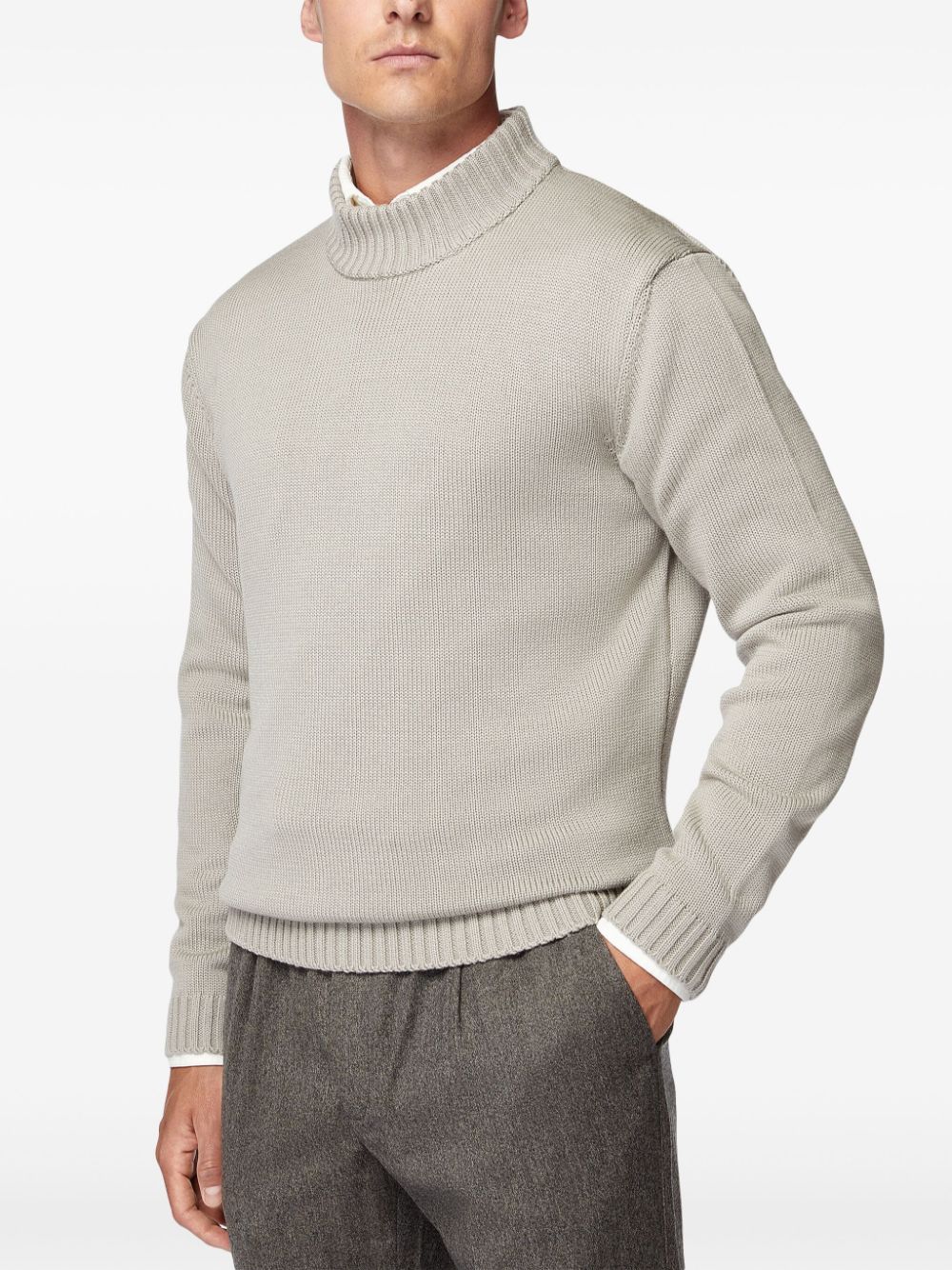 Boggi Milano mock polo neck jumper Men