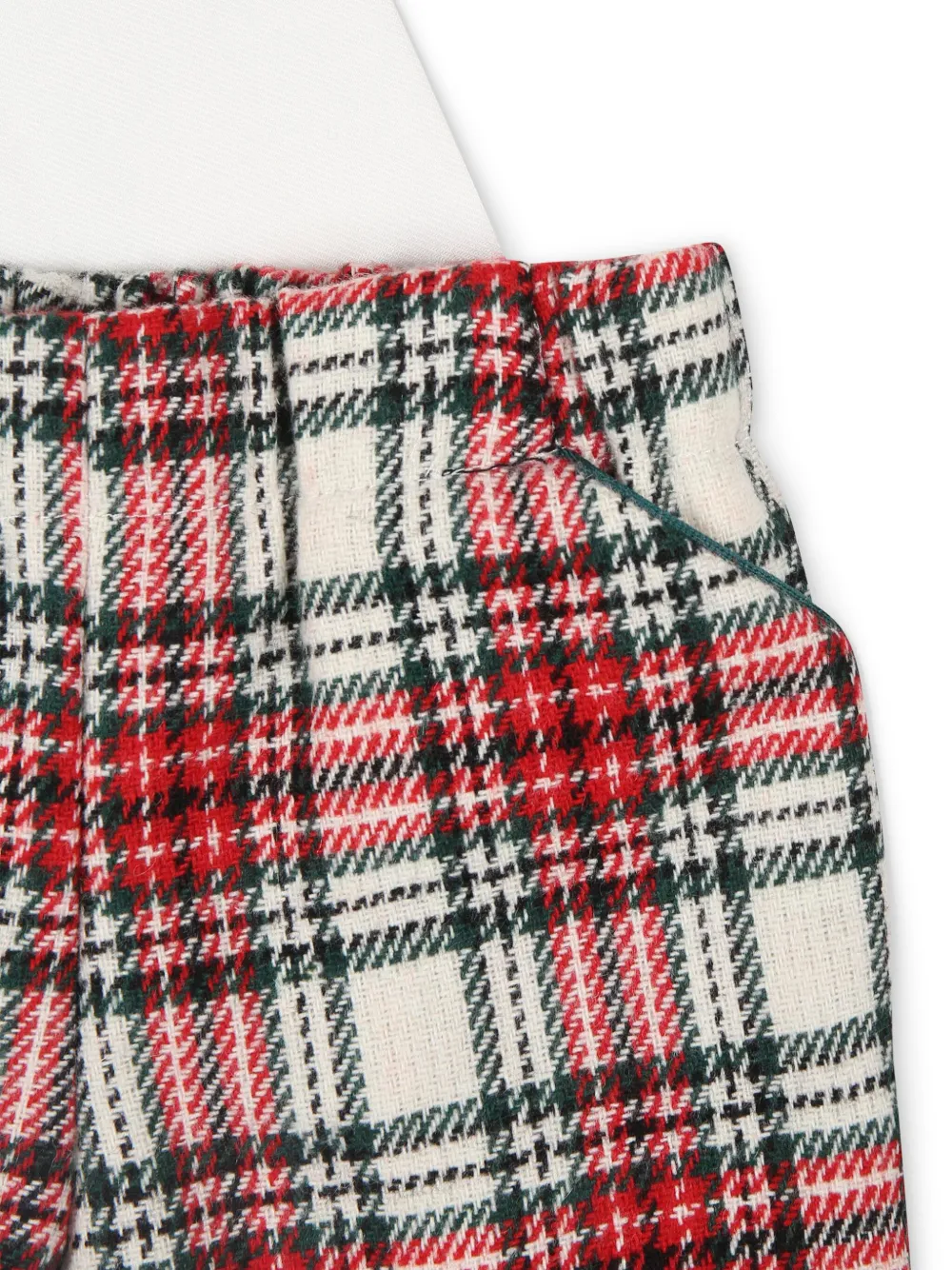 La Stupenderia Geruite top en shorts Rood