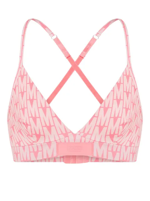 Moschino brasier con monograma estampado