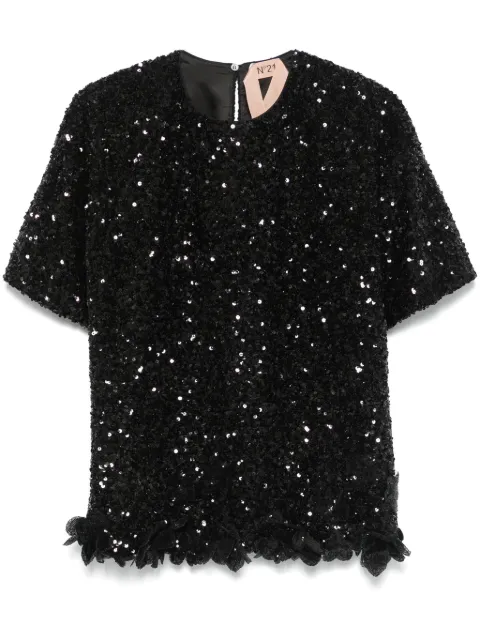 Nº21 sequinned top