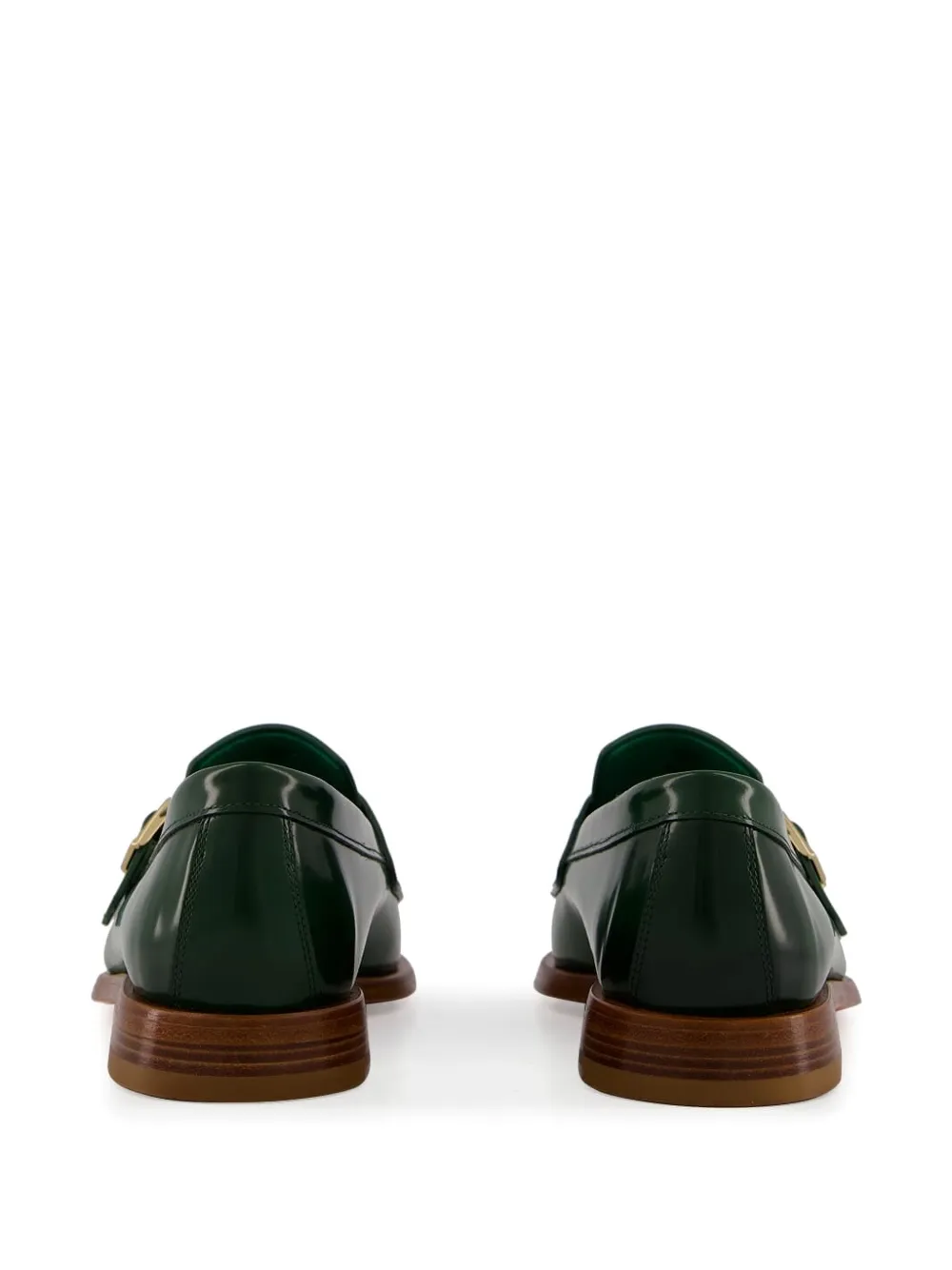 Santoni leather loafers Green