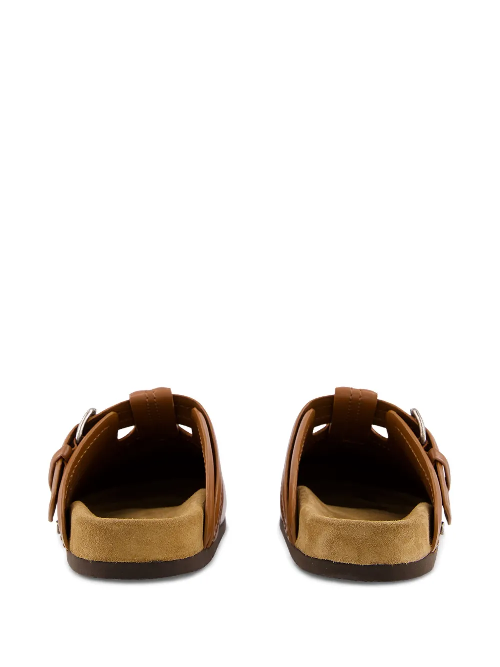 Valentino Garavani leather slippers Brown