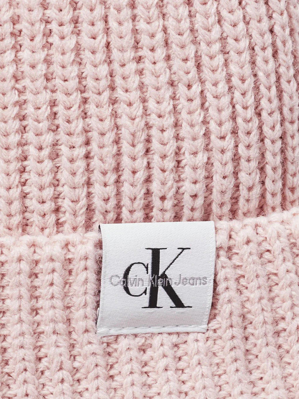 Calvin Klein Kids ribbed beanie - Pink