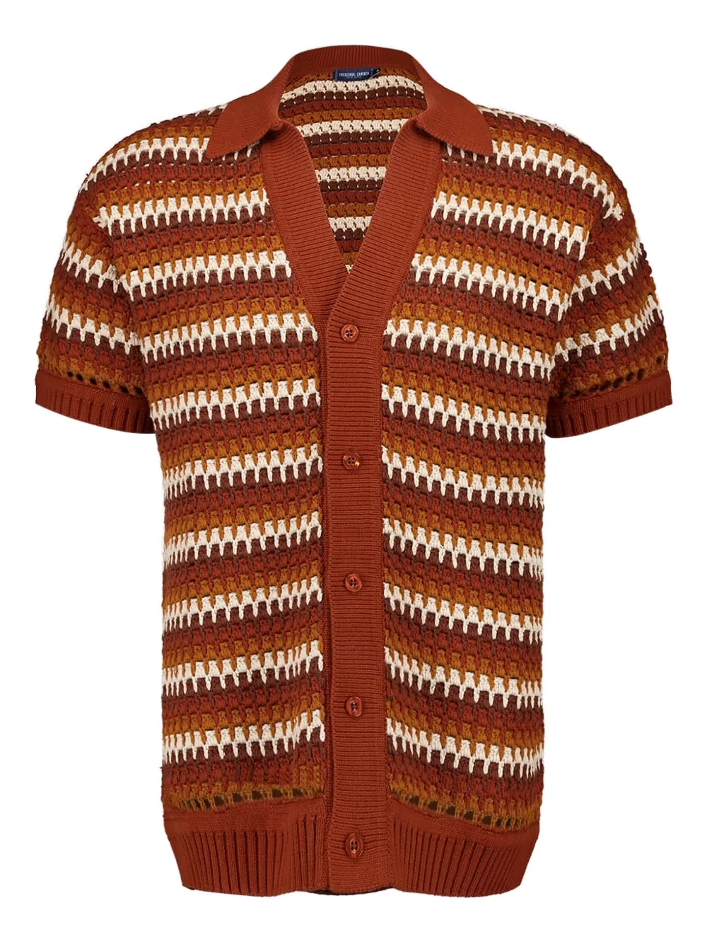 Pinto crochet striped shirt