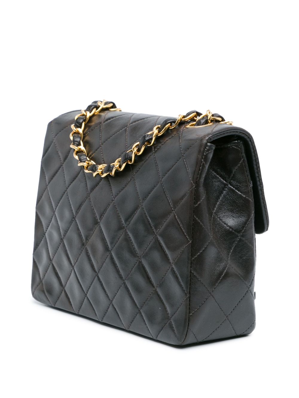 CHANEL 1991-1994 Square Classic Quilted Lambskin Flap crossbody bag Women