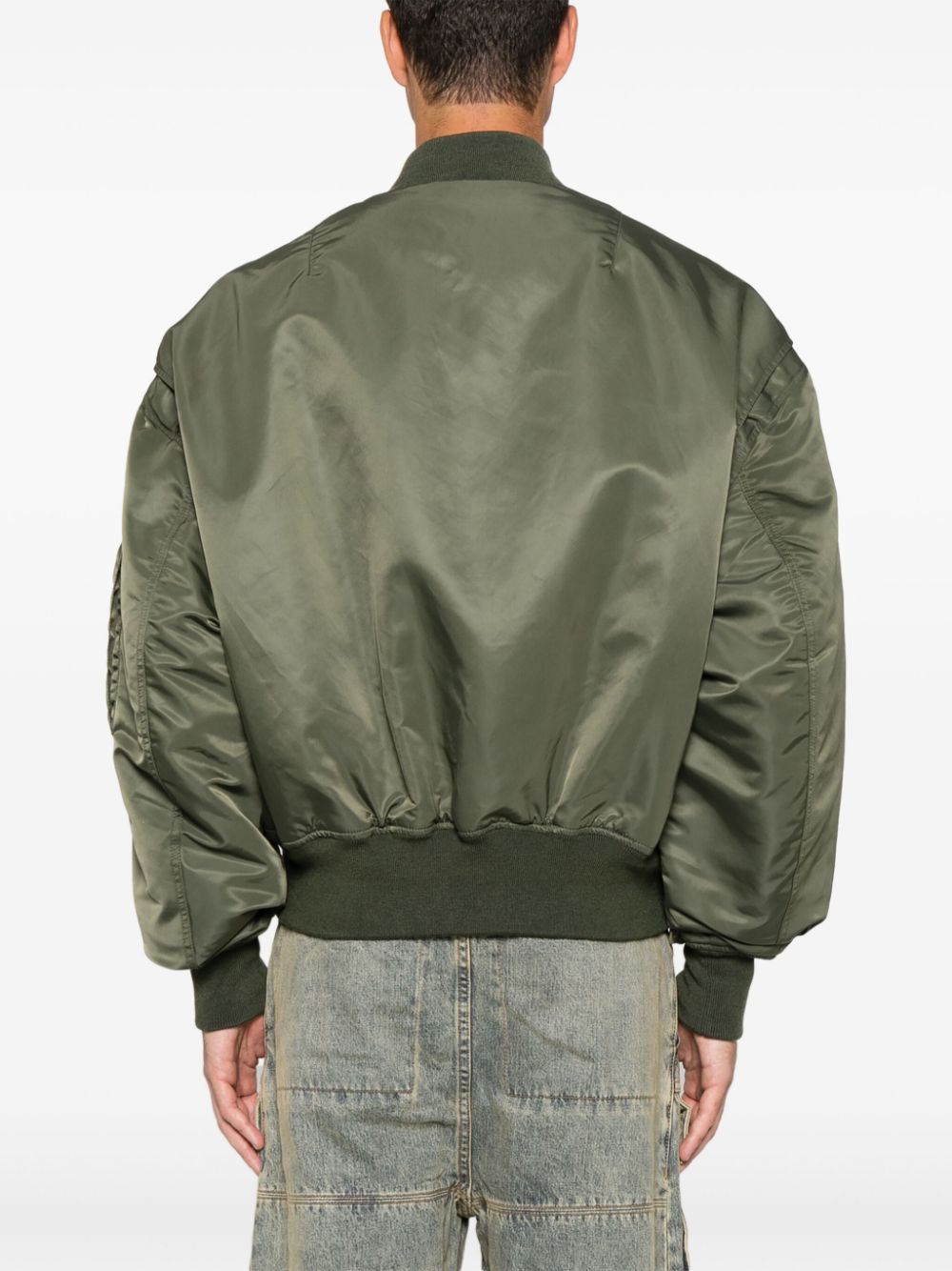 Shop Entire Studios Broad Bomber Jacket In Green