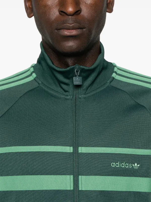Adidas green track jacket discount