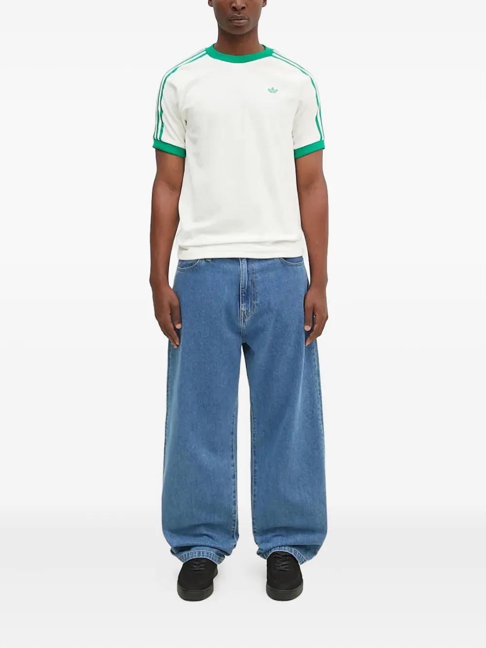 adidas three-stripe ringer T-shirt | T-Shirts | Image 2