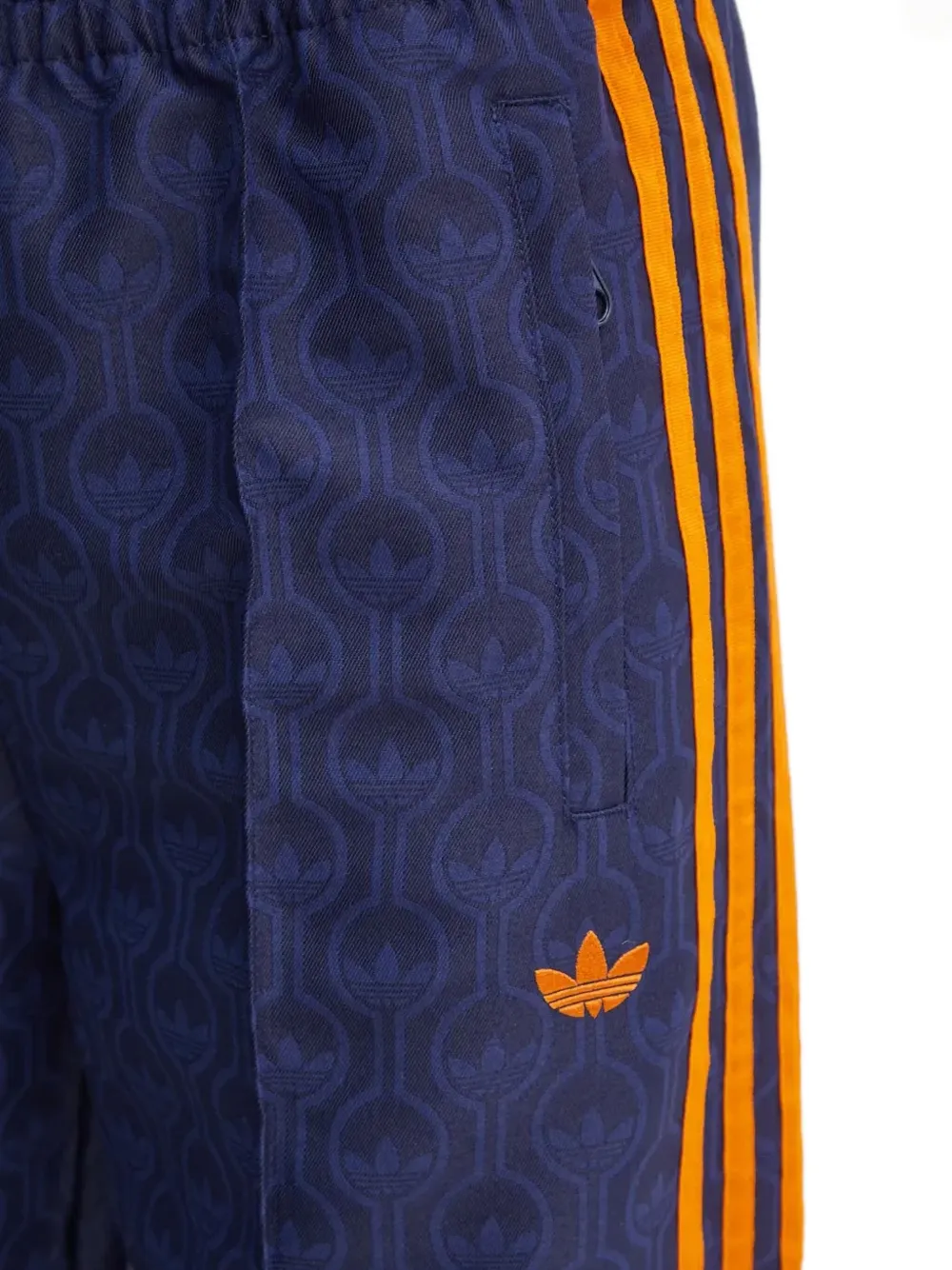 adidas Broek met gestreept detail en patroon Blauw