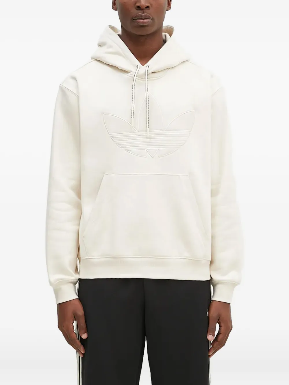 adidas embossed-logo hoodie | White | Image 1