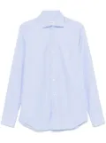 Tintoria Mattei patterned-jacquard shirt - Blue