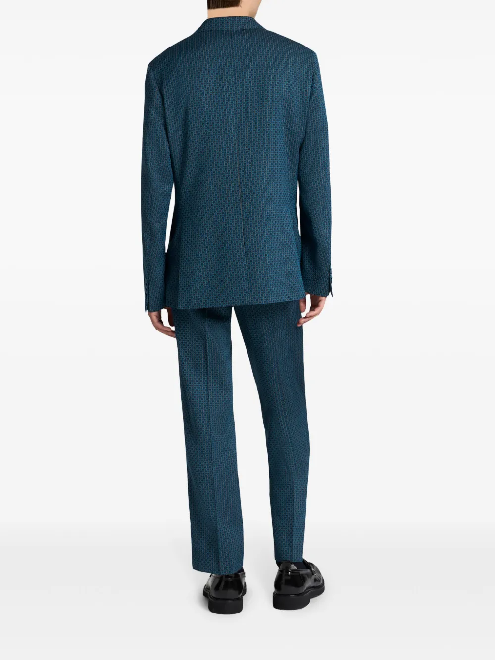 ETRO Geruite blazer Blauw