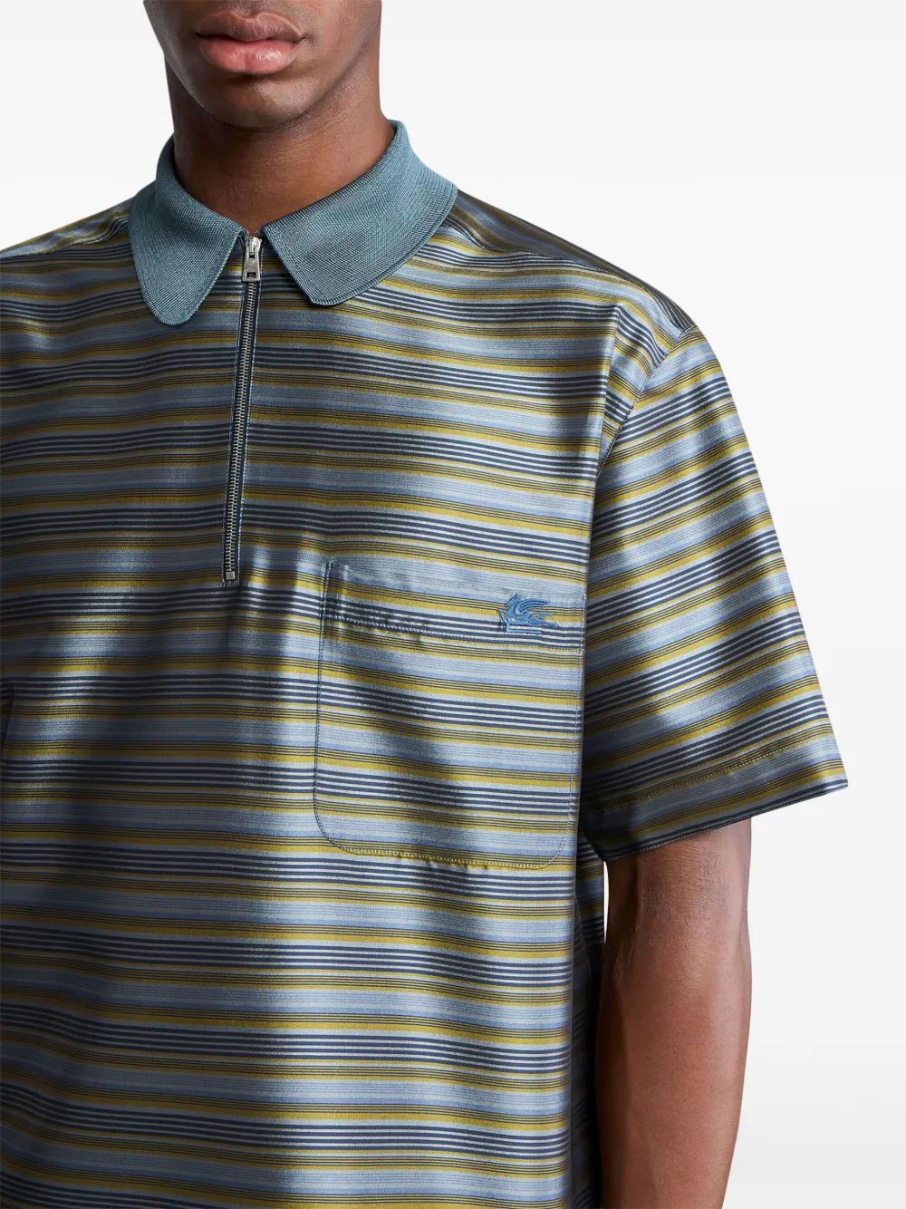 ETRO Gestreept poloshirt Groen