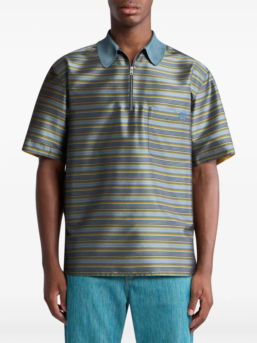 ETRO Gestreept poloshirt Groen