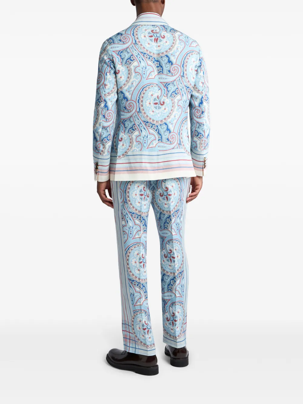 ETRO Blazer met paisley-print Blauw