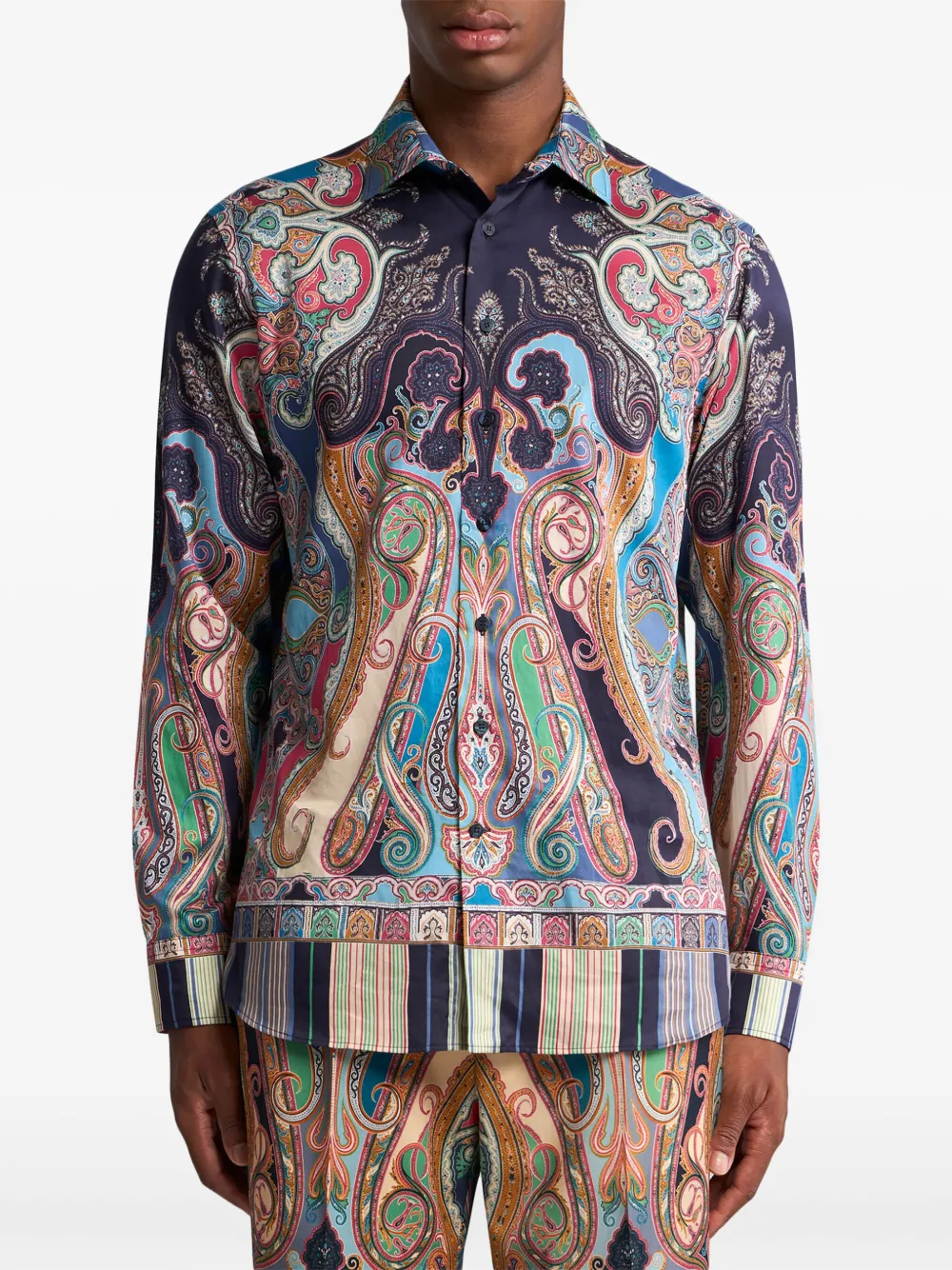 ETRO Overhemd met paisley-print - Blauw