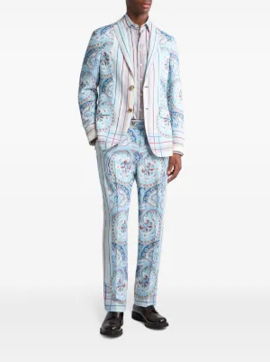 Tシャツ・カットソー ETRO FW24 Etro Wool Shirt (MRBA0041 99TTB50 S8462) Etro men's cotton T-shirt with peacock print mrma0004aj058