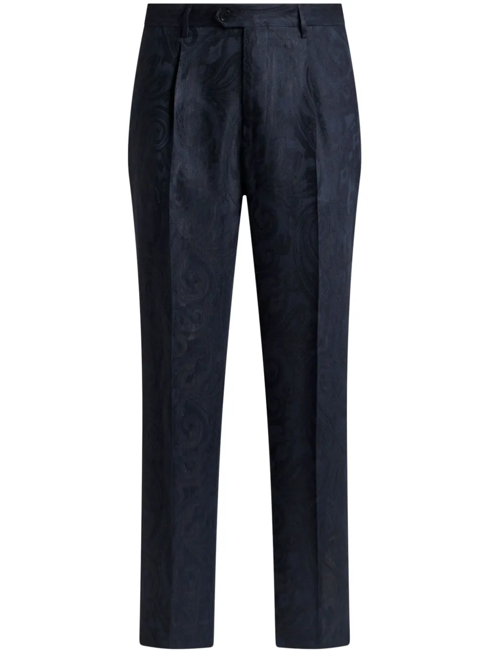 ETRO Broek met jacquard Blauw