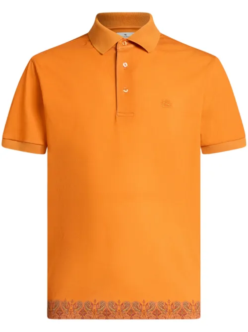 Polo à bords à motif cachemire - ETRO - Modalova