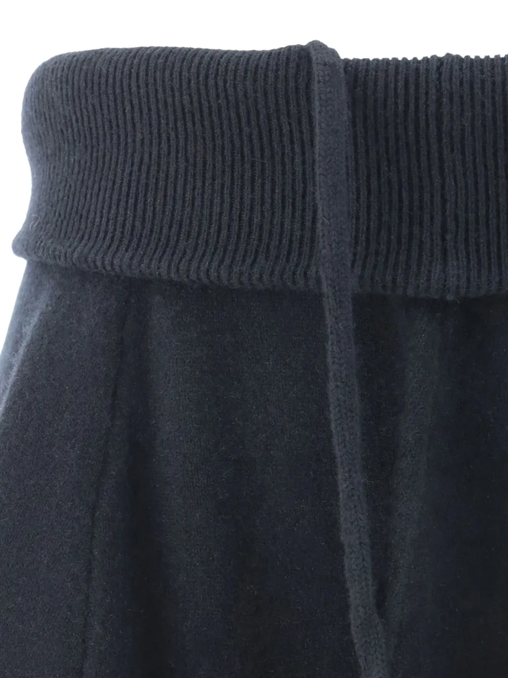Extreme Cashmere Fine-knit Mini Skirt In Blue