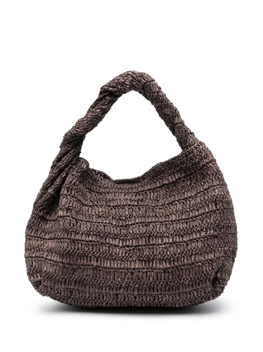 P.A.R.O.S.H. Raffia shopper Bruin