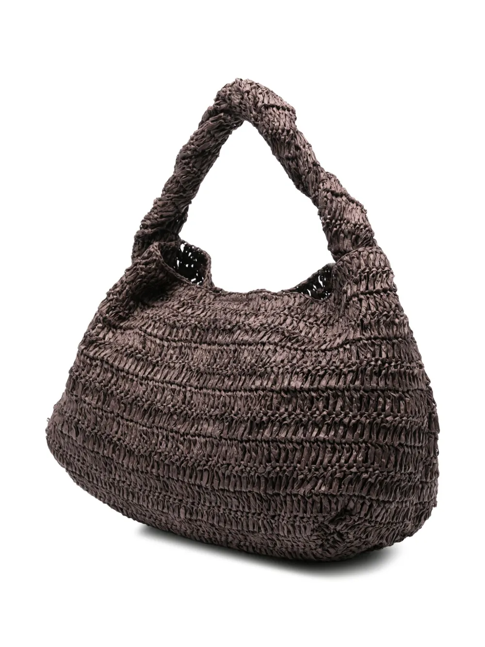 P.A.R.O.S.H. Raffia shopper Bruin