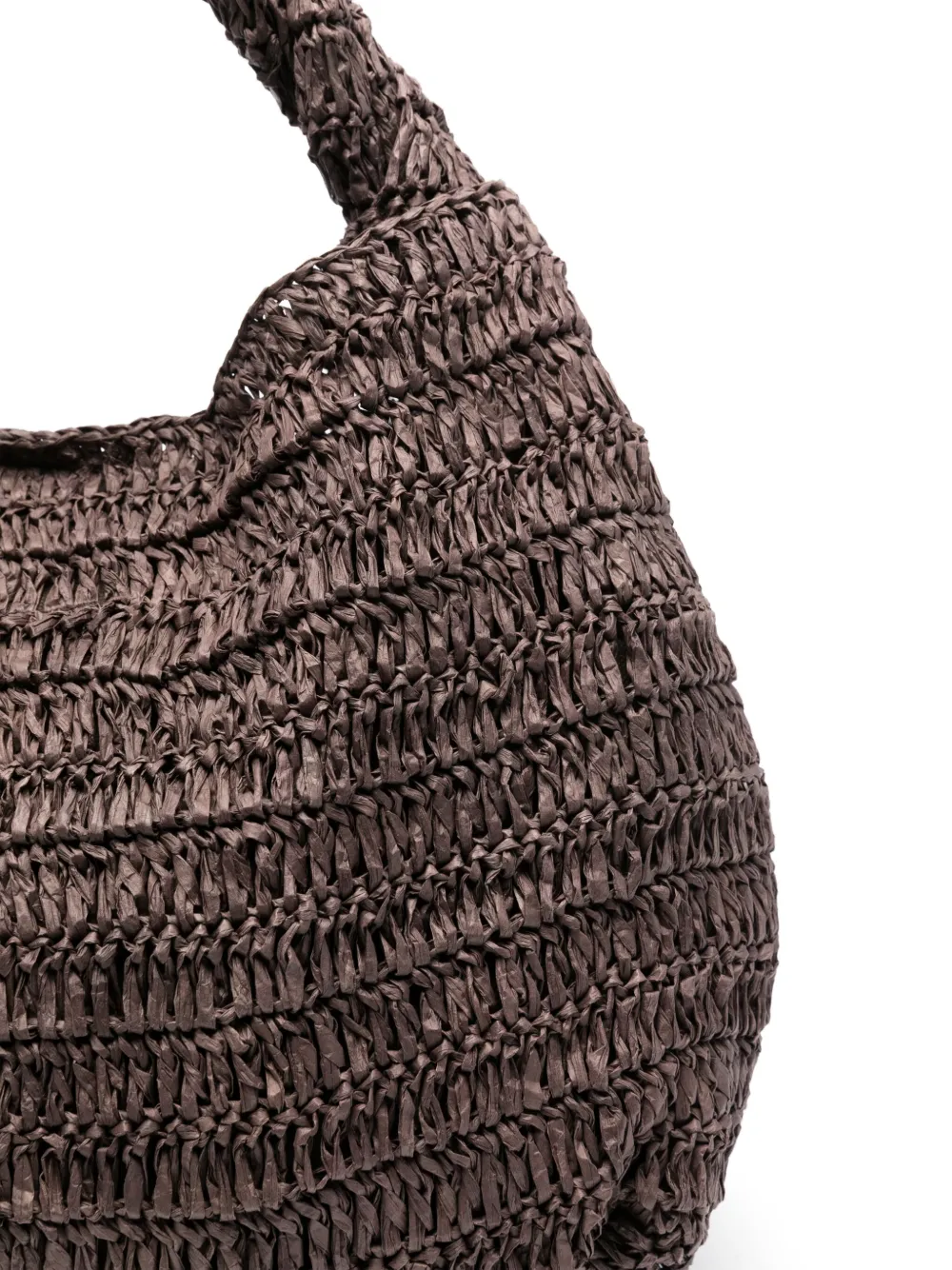 P.A.R.O.S.H. Raffia shopper Bruin