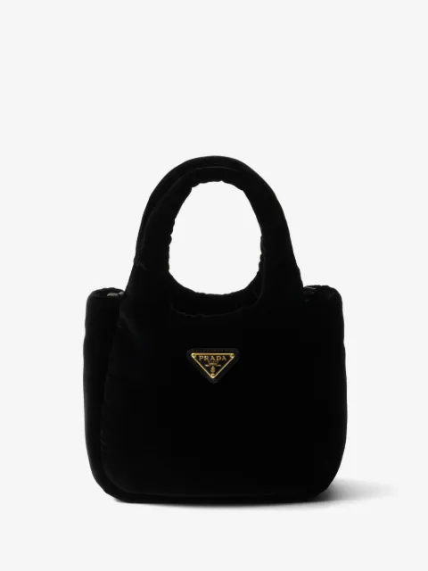 Prada mini padded velvet mini bag