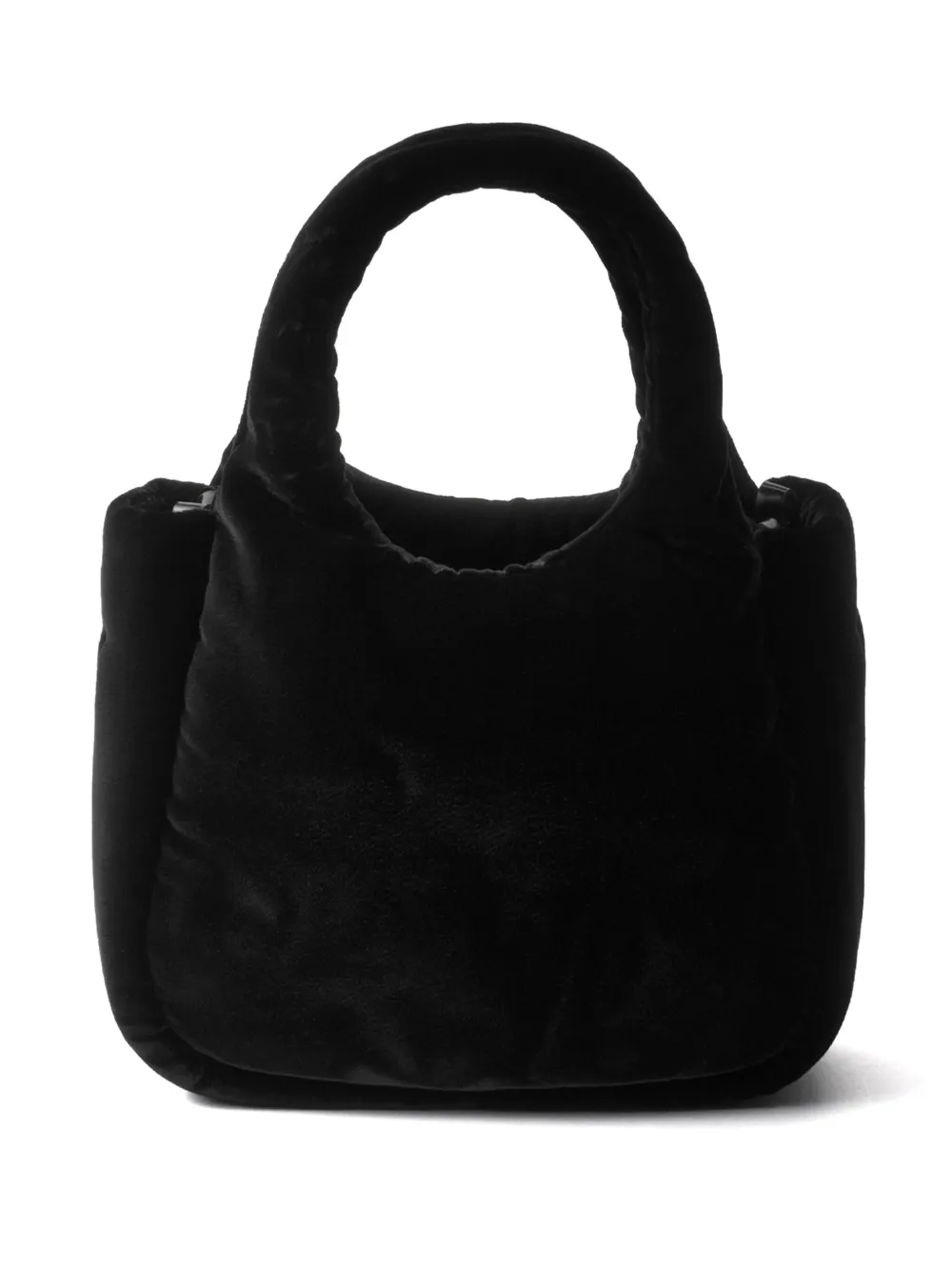 Prada Gewatteerde fluwelen mini-tas Zwart