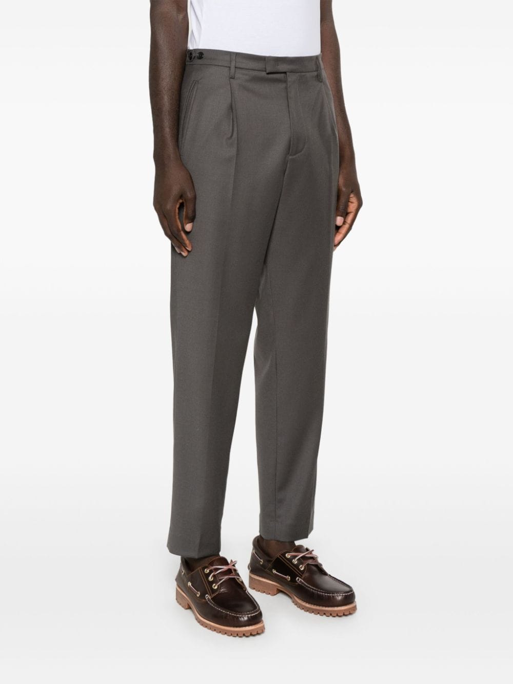 Shop Barena Venezia Masco Trousers In Grey