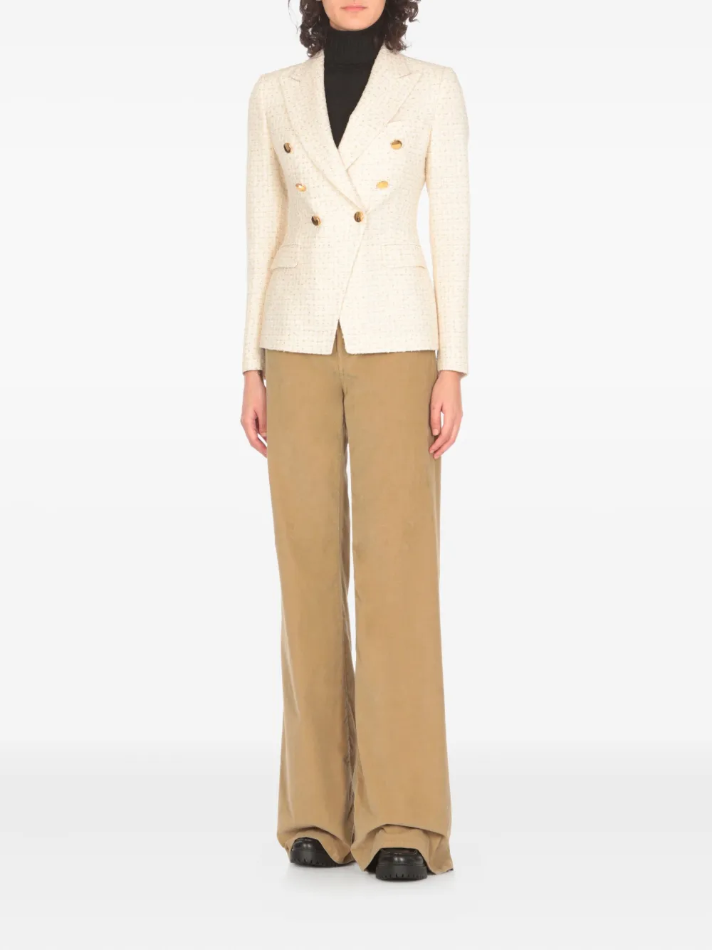 Tagliatore Jack met dubbele rij knopen Beige