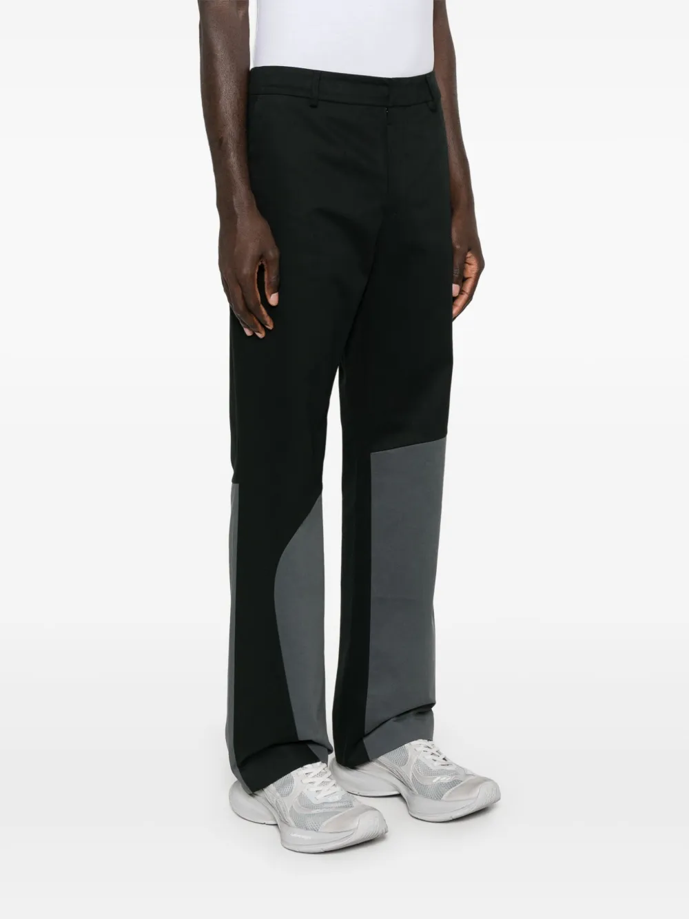 Off-white Slim Fit Trousers In Black