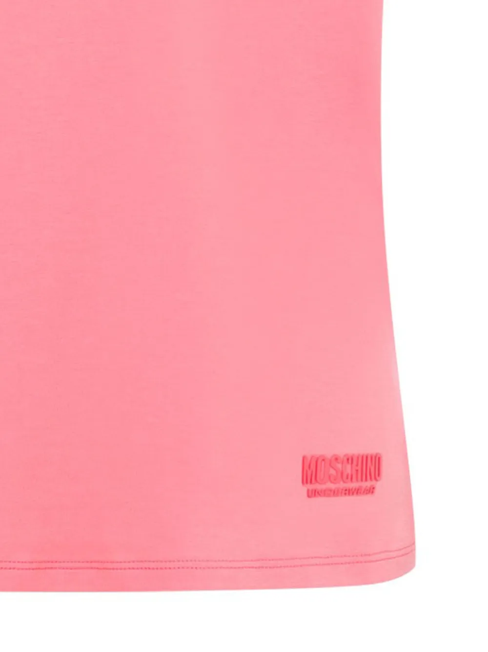 Moschino T-shirt Pyjamashirt met geborduurd logo - Roze