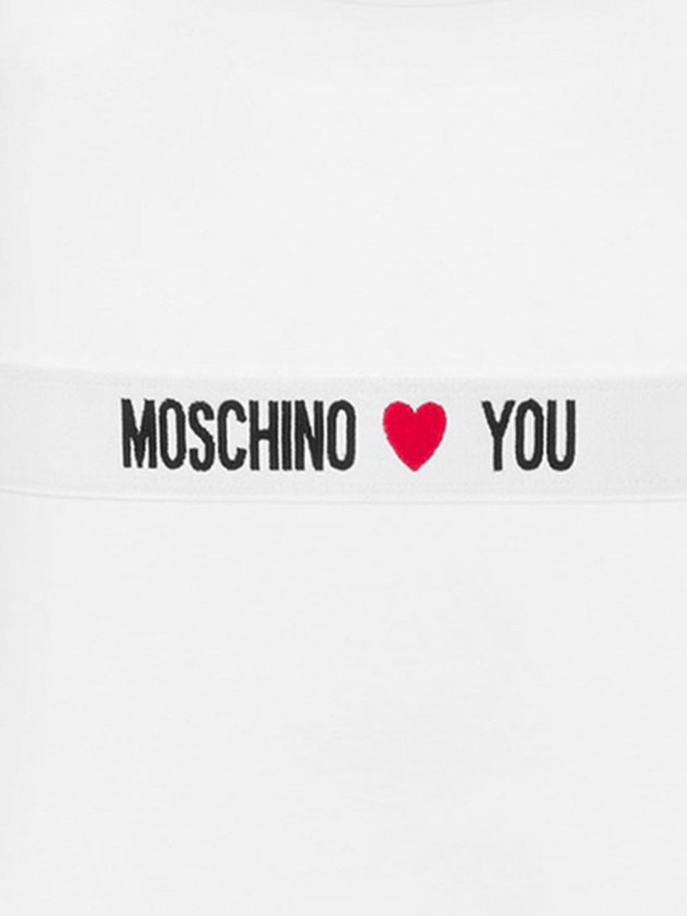 Moschino Bodysuit met logo - Wit