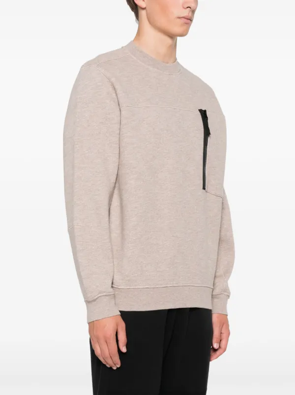 Stone Island mélange-effect Sweatshirt | Neutrals | FARFETCH