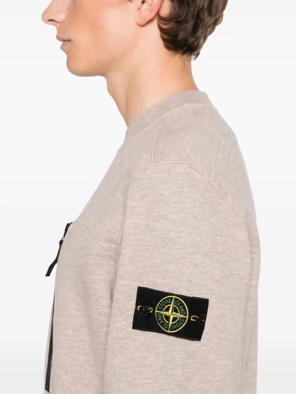 Sweatshirt Stone Island Garment Dyed Half Zip Sweatshirt
