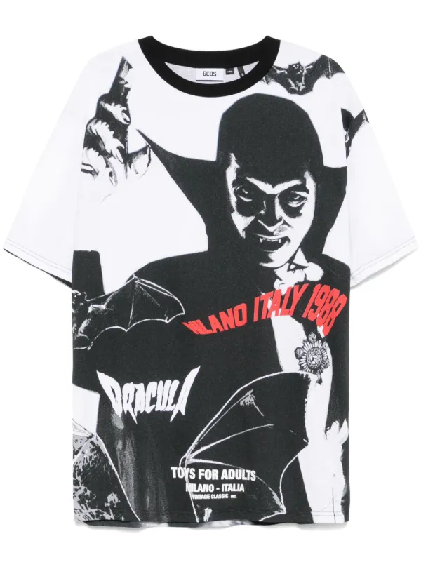 GCDS Dracula-print T-shirt | Black | FARFETCH