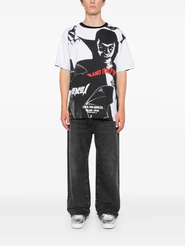 GCDS Dracula-print T-shirt | Black | FARFETCH