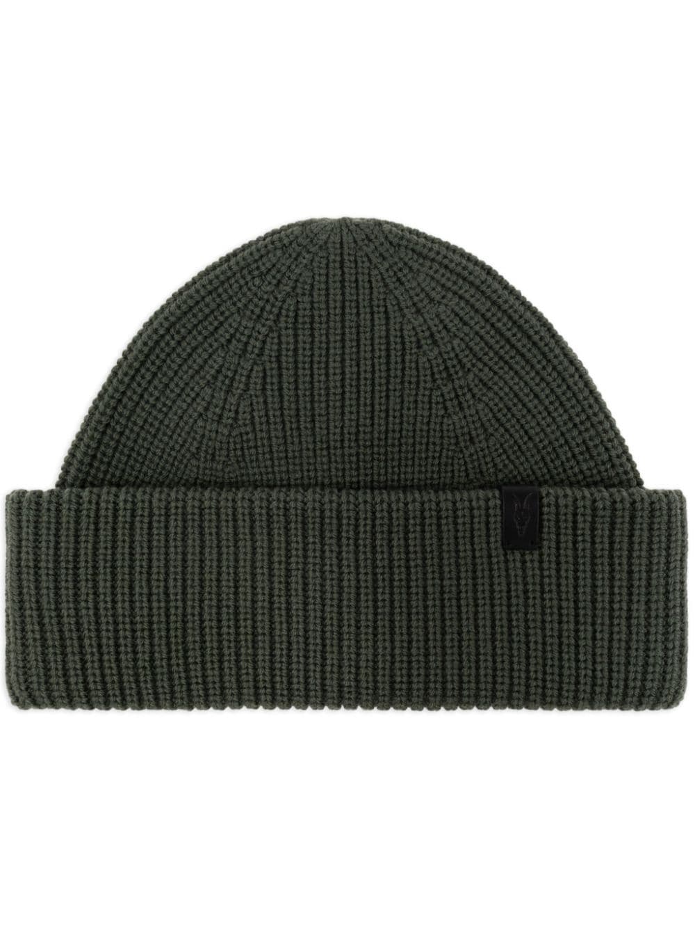 Allsaints Merino Wool Beanie In Green