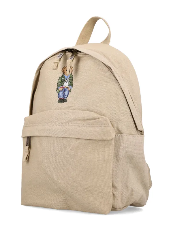 POLO RALPH LAUREN KIDS Sac à Dos à Logo Polo Bear Tons Neutres